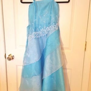 Kid's formal blue dress